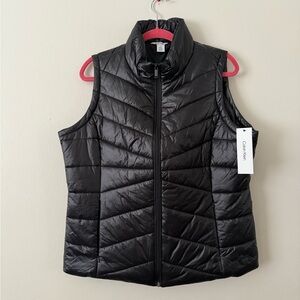 Calvin Klein Black Quilted Puffer Vest Women’s
